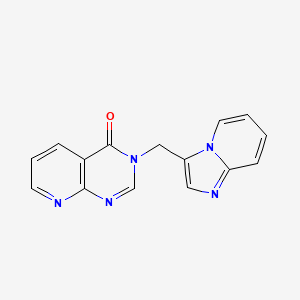 molecular formula C15H11N5O B4251616 3-(imidazo[1,2-a]pyridin-3-ylmethyl)pyrido[2,3-d]pyrimidin-4(3H)-one 