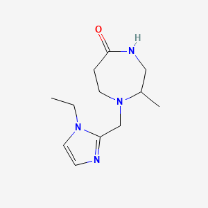 1-[(1-ethyl-1H-imidazol-2-yl)methyl]-2-methyl-1,4-diazepan-5-one