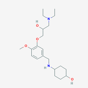 trans-4-({3-[3-(diethylamino)-2-hydroxypropoxy]-4-methoxybenzyl}amino)cyclohexanol