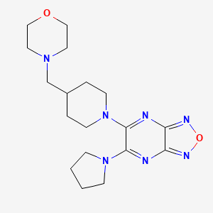 5-[4-(4-morpholinylmethyl)-1-piperidinyl]-6-(1-pyrrolidinyl)[1,2,5]oxadiazolo[3,4-b]pyrazine