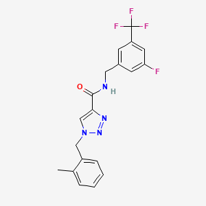 N-[3-fluoro-5-(trifluoromethyl)benzyl]-1-(2-methylbenzyl)-1H-1,2,3-triazole-4-carboxamide