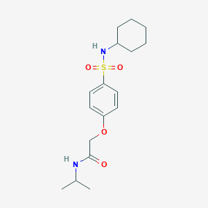 2-[4-(cyclohexylsulfamoyl)phenoxy]-N-(propan-2-yl)acetamide