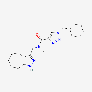 1-(cyclohexylmethyl)-N-(1,4,5,6,7,8-hexahydrocyclohepta[c]pyrazol-3-ylmethyl)-N-methyl-1H-1,2,3-triazole-4-carboxamide