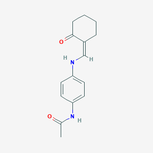 N-(4-{[(2-oxocyclohexylidene)methyl]amino}phenyl)acetamide