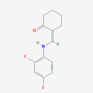 2-[(2,4-Difluoroanilino)methylene]cyclohexanone