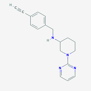 molecular formula C18H20N4 B4251841 N-(4-ethynylbenzyl)-1-(2-pyrimidinyl)-3-piperidinamine 