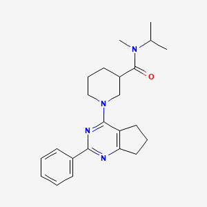 N-isopropyl-N-methyl-1-(2-phenyl-6,7-dihydro-5H-cyclopenta[d]pyrimidin-4-yl)-3-piperidinecarboxamide