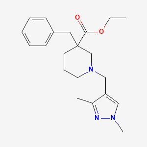 ethyl 3-benzyl-1-[(1,3-dimethyl-1H-pyrazol-4-yl)methyl]-3-piperidinecarboxylate