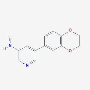 5-(2,3-dihydro-1,4-benzodioxin-6-yl)-3-pyridinamine