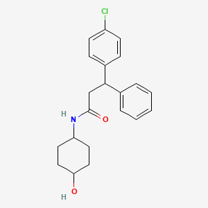 3-(4-chlorophenyl)-N-(trans-4-hydroxycyclohexyl)-3-phenylpropanamide