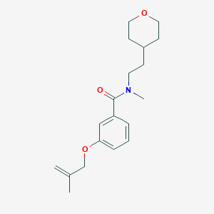 N-methyl-3-[(2-methylprop-2-en-1-yl)oxy]-N-[2-(tetrahydro-2H-pyran-4-yl)ethyl]benzamide