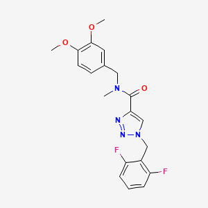 1-(2,6-difluorobenzyl)-N-(3,4-dimethoxybenzyl)-N-methyl-1H-1,2,3-triazole-4-carboxamide