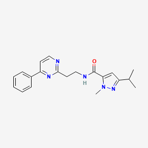 molecular formula C20H23N5O B4252001 3-isopropyl-1-methyl-N-[2-(4-phenylpyrimidin-2-yl)ethyl]-1H-pyrazole-5-carboxamide 