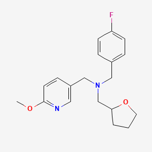 (4-fluorobenzyl)[(6-methoxypyridin-3-yl)methyl](tetrahydrofuran-2-ylmethyl)amine