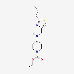 ethyl 4-{[(2-propyl-1,3-thiazol-4-yl)methyl]amino}piperidine-1-carboxylate