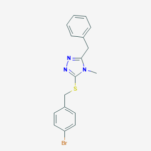 3-benzyl-5-[(4-bromobenzyl)sulfanyl]-4-methyl-4H-1,2,4-triazole