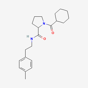 1-(cyclohexylcarbonyl)-N-[2-(4-methylphenyl)ethyl]pyrrolidine-2-carboxamide