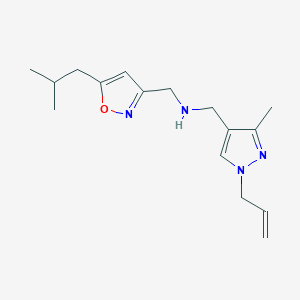 1-(1-allyl-3-methyl-1H-pyrazol-4-yl)-N-[(5-isobutylisoxazol-3-yl)methyl]methanamine