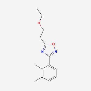 molecular formula C14H18N2O2 B4252151 3-(2,3-dimethylphenyl)-5-(2-ethoxyethyl)-1,2,4-oxadiazole 