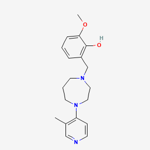 2-methoxy-6-{[4-(3-methylpyridin-4-yl)-1,4-diazepan-1-yl]methyl}phenol