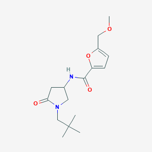 N-[1-(2,2-dimethylpropyl)-5-oxo-3-pyrrolidinyl]-5-(methoxymethyl)-2-furamide