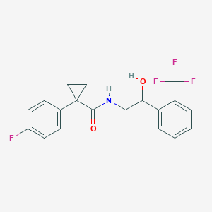 molecular formula C19H17F4NO2 B4252247 1-(4-fluorophenyl)-N-{2-hydroxy-2-[2-(trifluoromethyl)phenyl]ethyl}cyclopropanecarboxamide 