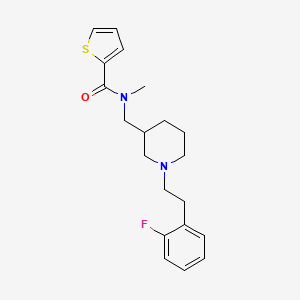 N-({1-[2-(2-fluorophenyl)ethyl]-3-piperidinyl}methyl)-N-methyl-2-thiophenecarboxamide