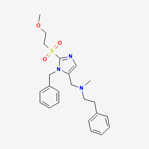 ({1-benzyl-2-[(2-methoxyethyl)sulfonyl]-1H-imidazol-5-yl}methyl)methyl(2-phenylethyl)amine