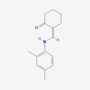 (2Z)-2-[(2,4-dimethylanilino)methylidene]cyclohexan-1-one