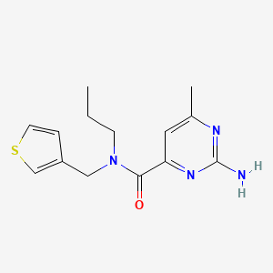 2-amino-6-methyl-N-propyl-N-(3-thienylmethyl)-4-pyrimidinecarboxamide