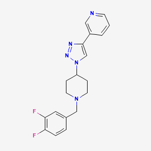 3-{1-[1-(3,4-difluorobenzyl)-4-piperidinyl]-1H-1,2,3-triazol-4-yl}pyridine