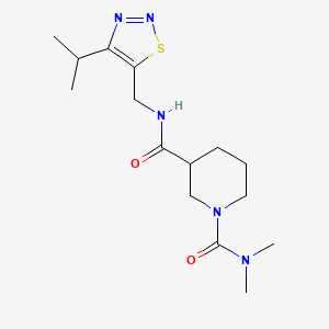 N~3~-[(4-isopropyl-1,2,3-thiadiazol-5-yl)methyl]-N~1~,N~1~-dimethylpiperidine-1,3-dicarboxamide