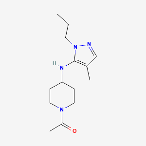 1-acetyl-N-(4-methyl-1-propyl-1H-pyrazol-5-yl)-4-piperidinamine trifluoroacetate