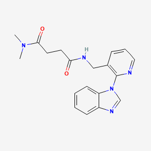 N'-{[2-(1H-benzimidazol-1-yl)-3-pyridinyl]methyl}-N,N-dimethylsuccinamide