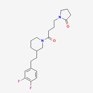 1-(4-{3-[2-(3,4-difluorophenyl)ethyl]-1-piperidinyl}-4-oxobutyl)-2-pyrrolidinone