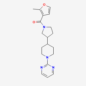 2-{4-[1-(2-methyl-3-furoyl)-3-pyrrolidinyl]-1-piperidinyl}pyrimidine