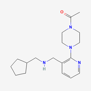 1-[2-(4-acetyl-1-piperazinyl)-3-pyridinyl]-N-(cyclopentylmethyl)methanamine