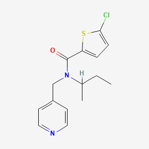 N-(sec-butyl)-5-chloro-N-(pyridin-4-ylmethyl)thiophene-2-carboxamide