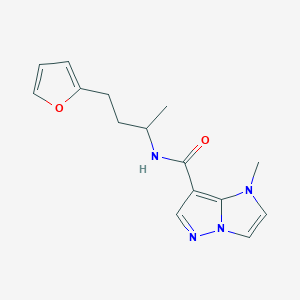 N-[3-(2-furyl)-1-methylpropyl]-1-methyl-1H-imidazo[1,2-b]pyrazole-7-carboxamide