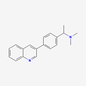 N,N-dimethyl-1-(4-quinolin-3-ylphenyl)ethanamine