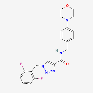 1-(2,6-difluorobenzyl)-N-[4-(4-morpholinyl)benzyl]-1H-1,2,3-triazole-4-carboxamide