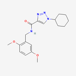 1-cyclohexyl-N-[(2,5-dimethoxyphenyl)methyl]triazole-4-carboxamide