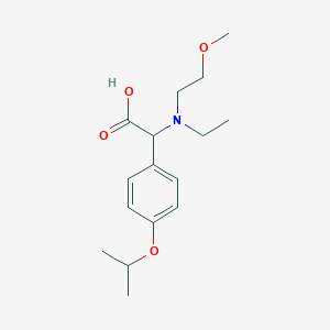 molecular formula C16H25NO4 B4252696 [ethyl(2-methoxyethyl)amino](4-isopropoxyphenyl)acetic acid 