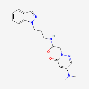 2-[4-(dimethylamino)-6-oxo-1(6H)-pyridazinyl]-N-[3-(1H-indazol-1-yl)propyl]acetamide