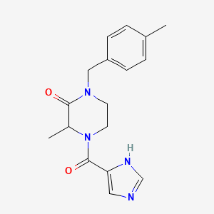 4-(1H-imidazol-5-ylcarbonyl)-3-methyl-1-(4-methylbenzyl)piperazin-2-one