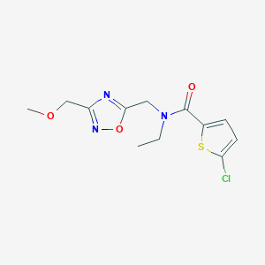 5-chloro-N-ethyl-N-{[3-(methoxymethyl)-1,2,4-oxadiazol-5-yl]methyl}thiophene-2-carboxamide