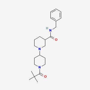 N-benzyl-1'-(2,2-dimethylpropanoyl)-1,4'-bipiperidine-3-carboxamide