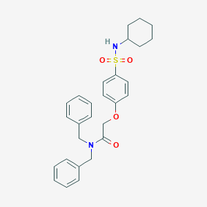 N,N-dibenzyl-2-[4-(cyclohexylsulfamoyl)phenoxy]acetamide