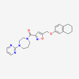 1-(2-pyrimidinyl)-4-({5-[(5,6,7,8-tetrahydro-2-naphthalenyloxy)methyl]-3-isoxazolyl}carbonyl)-1,4-diazepane