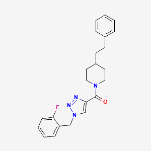 1-{[1-(2-fluorobenzyl)-1H-1,2,3-triazol-4-yl]carbonyl}-4-(2-phenylethyl)piperidine